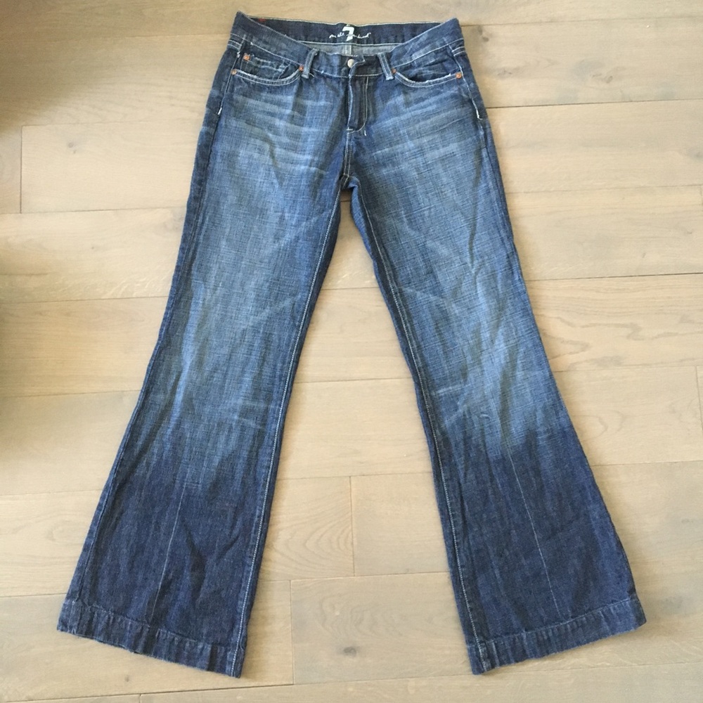 7 For all Mankind Flare leg Dojo jeans Size 29